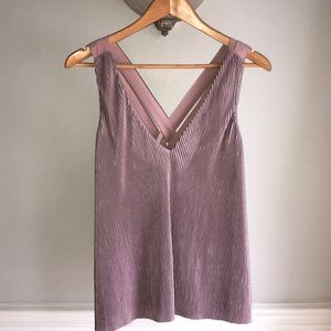 Lush Ribbed Tank with Cross Back